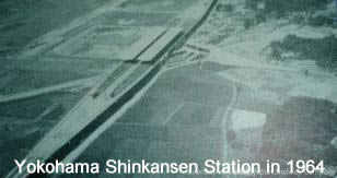 Yokohama Shinkansen Station in 1964